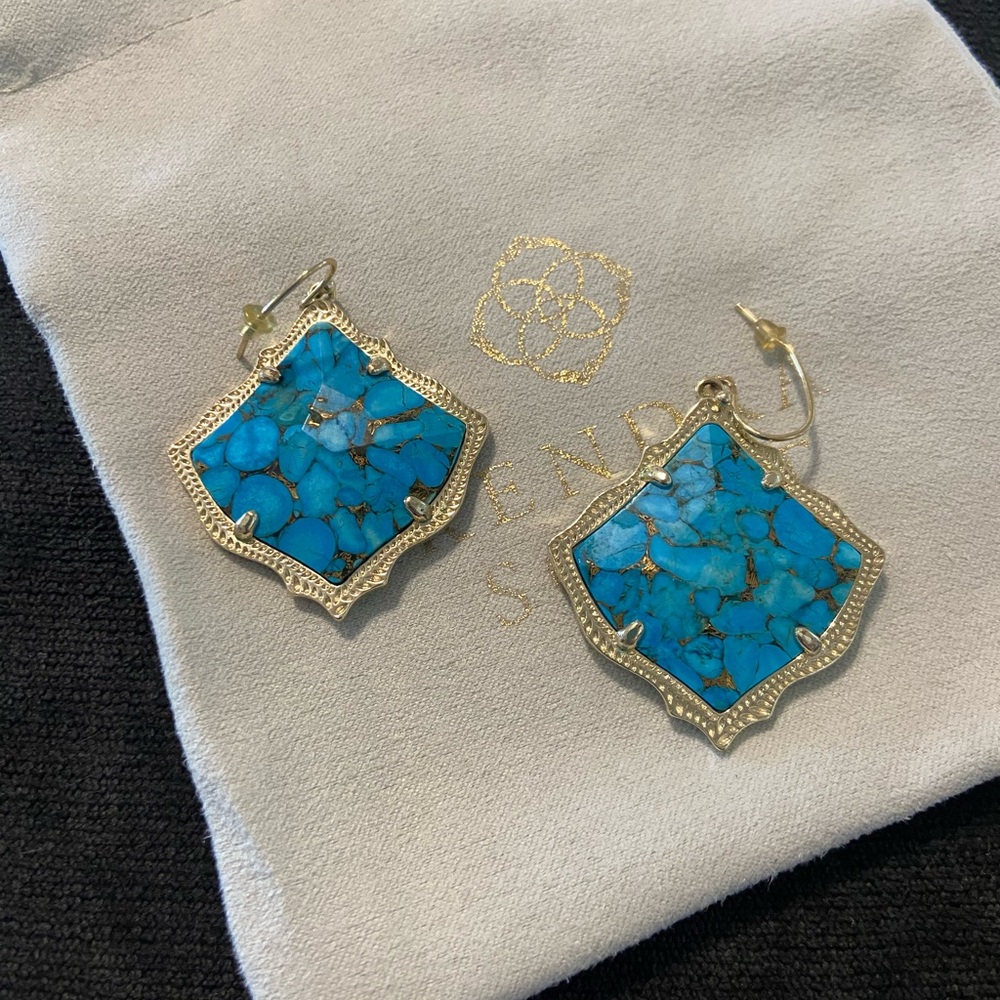 Kendra Scott Turquoise Kirsten Earrings